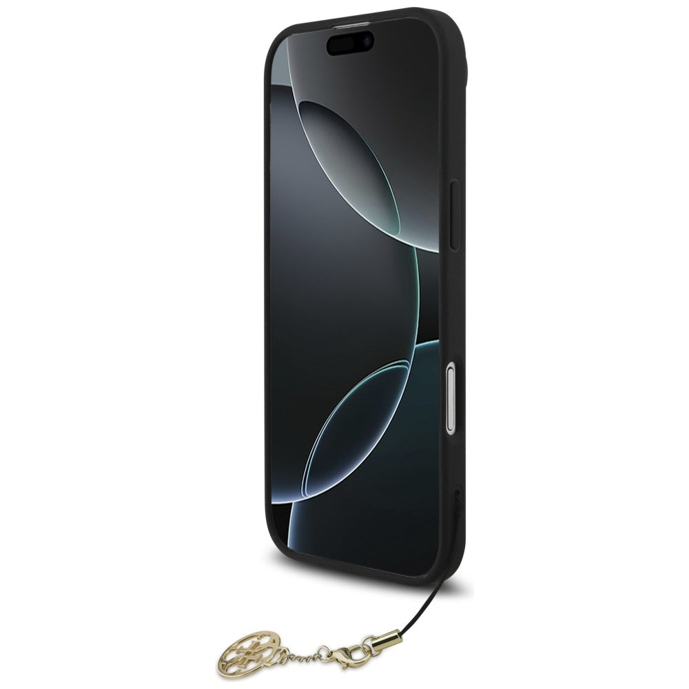 Husa pentru iPhone 17 Air - Guess Hardcase 4G Charm Cradle MagSafe (GUHMP17MGF4GCK) - Black