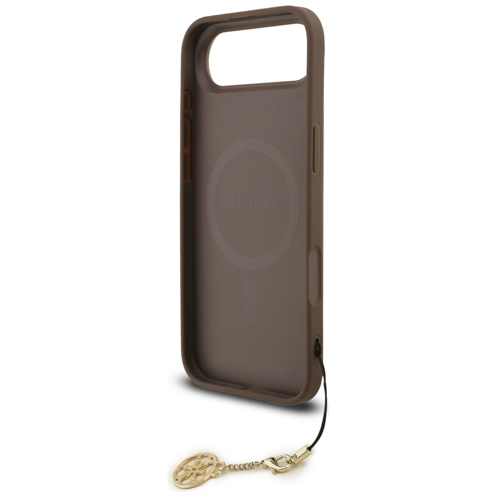 Husa pentru iPhone 17 Air - Guess Hardcase 4G Charm Cradle MagSafe (GUHMP17MGF4GCW) - Brown