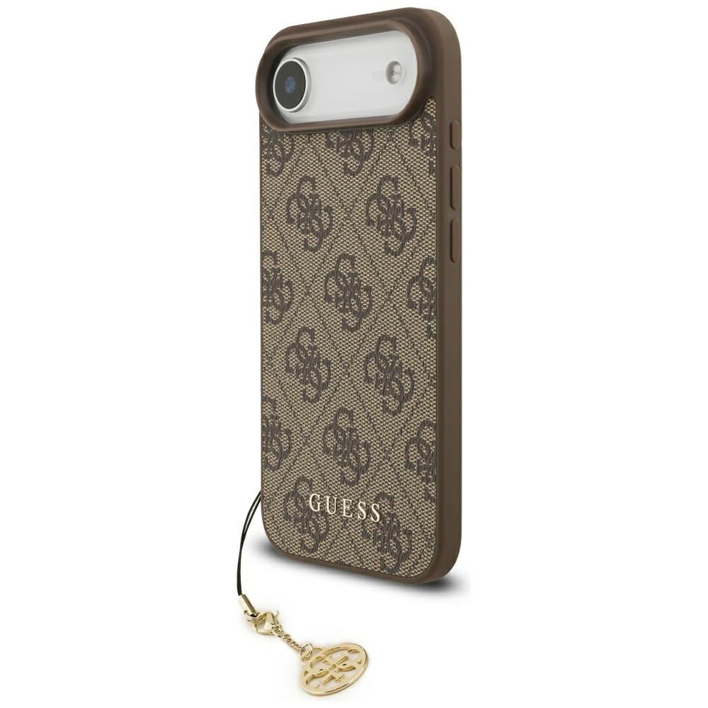Husa pentru iPhone 17 Air - Guess Hardcase 4G Charm Cradle MagSafe (GUHMP17MGF4GCW) - Brown