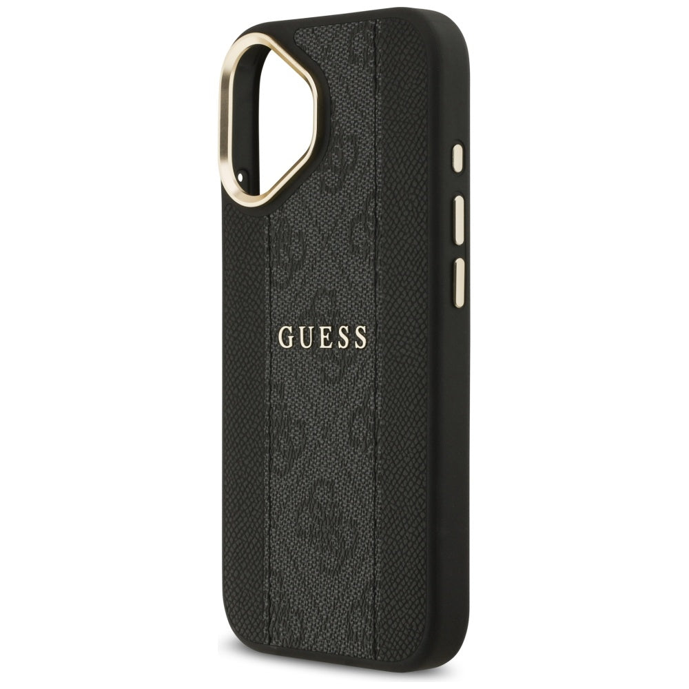 Husa pentru iPhone 17 - Guess Hardcase 4G Stripe MagSafe (GUHMP17SPG4SEMCK) - Black