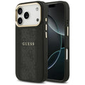 Husa pentru iPhone 17 Pro Max - Guess Hardcase 4G Stripe MagSafe (GUHMP17XPG4SEMCK) - Black