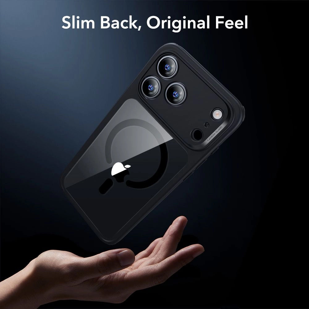 ESR - Classic Hybrid HaloLock [Included Screen Protector] - iPhone 17 Pro Max - Clear Black