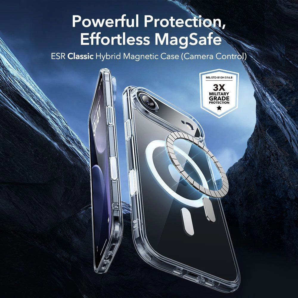 ESR - Classic Hybrid HaloLock [Included Screen Protector] - iPhone 17 Air - Clear