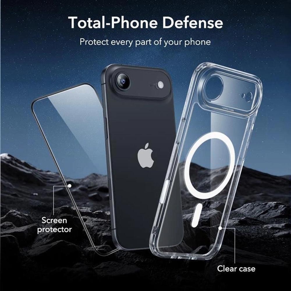 ESR - Classic Hybrid HaloLock [Included Screen Protector] - iPhone 17 Air - Clear