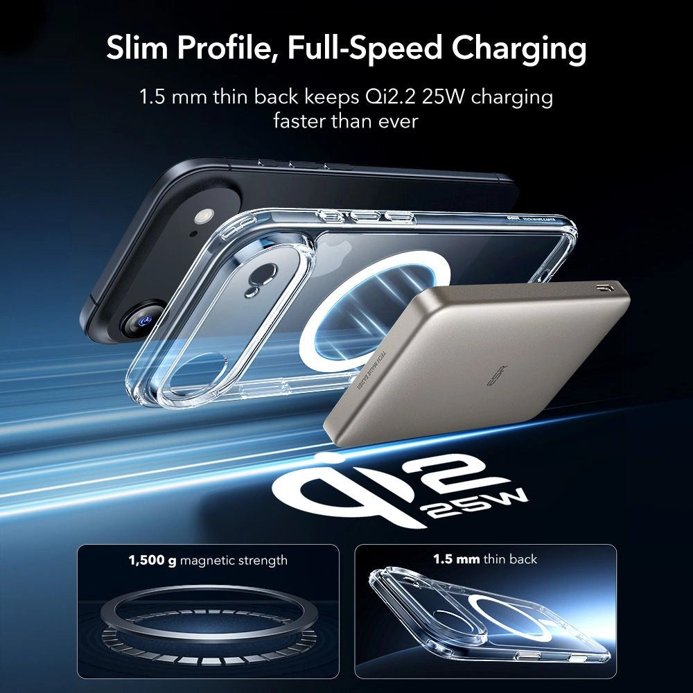 ESR - Classic Hybrid HaloLock [Included Screen Protector] - iPhone 17 Air - Clear