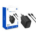 Lito Incarcator Lito (LC20T), with Type-C Cable Included, Type-C Output, PD45W, GaN, PC Fireproof, EU Plug, Negru