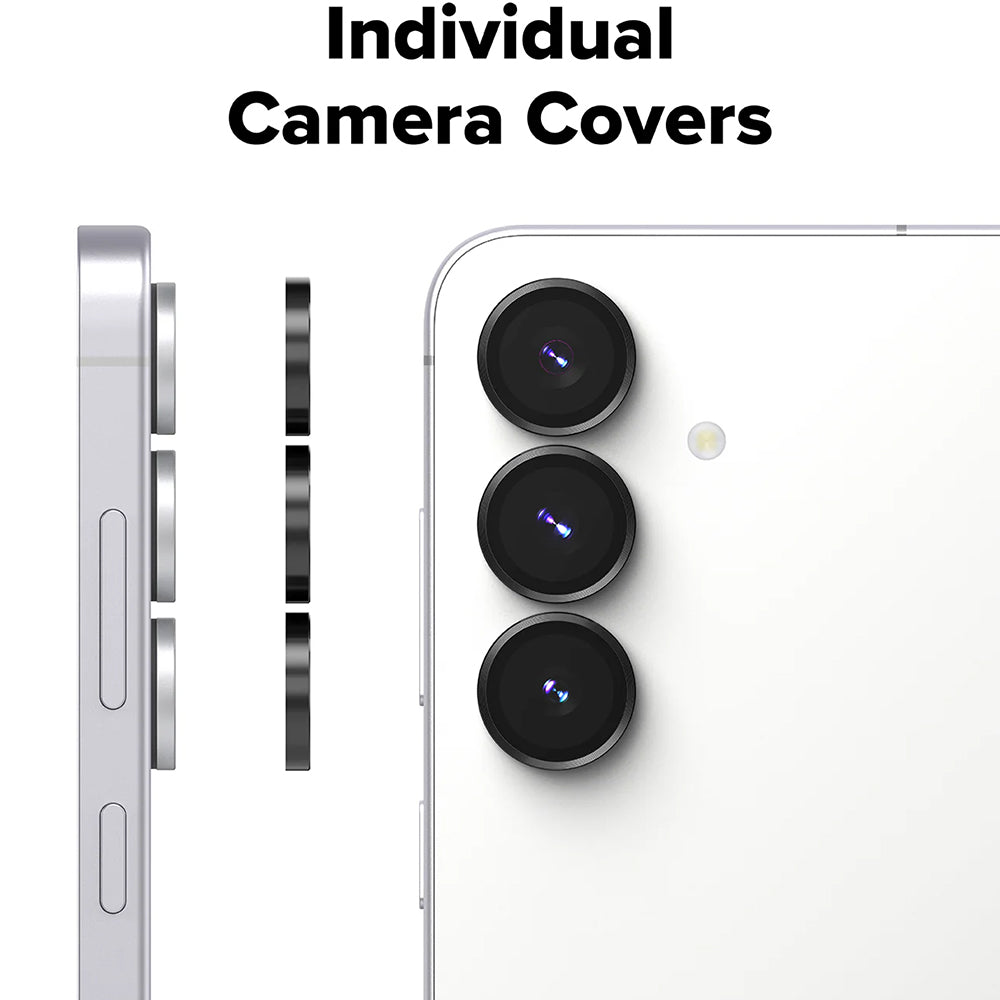 Ringke - Camera Lens Frame Glass (2 pack) - Samsung Galaxy S25 FE - Black