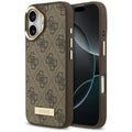 Guess - Hardcase 4G Logo Plate MagSafe (GUHMP17SU4GPRW) - iPhone 17 - Brown