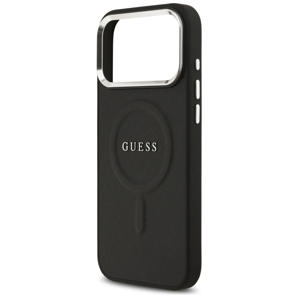 Husa pentru iPhone 17 Pro Max - Guess Hardcase Classic Logo MagSafe (GUHMP17XPSAREGSK) - Black