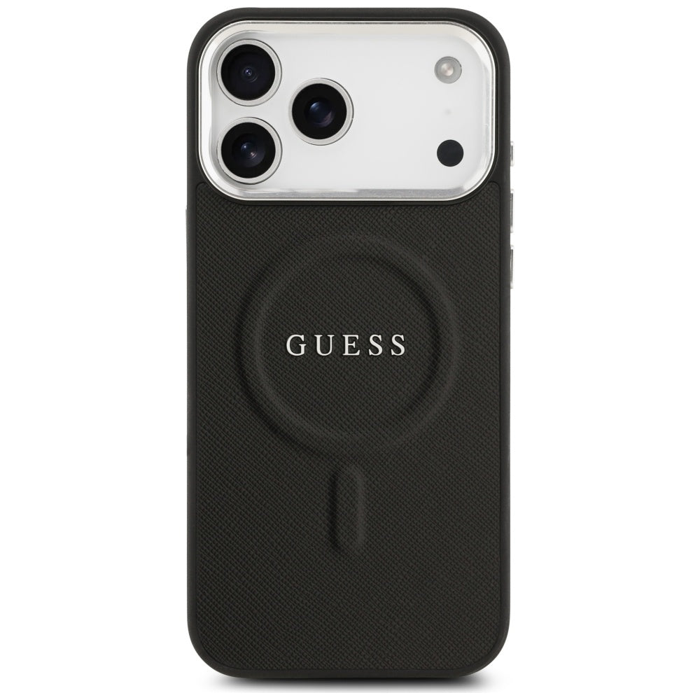 Husa pentru iPhone 17 Pro Max - Guess Hardcase Classic Logo MagSafe (GUHMP17XPSAREGSK) - Black