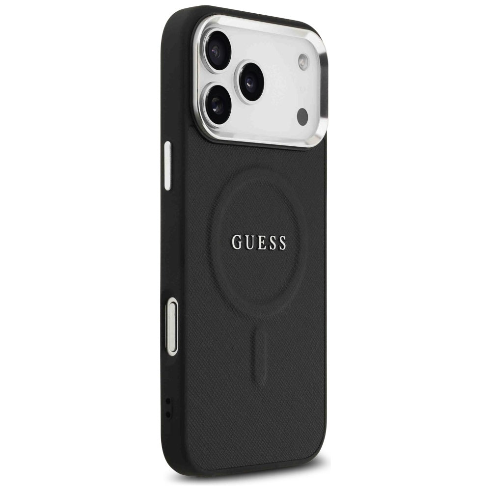 Husa pentru iPhone 17 Pro Max - Guess Hardcase Classic Logo MagSafe (GUHMP17XPSAREGSK) - Black