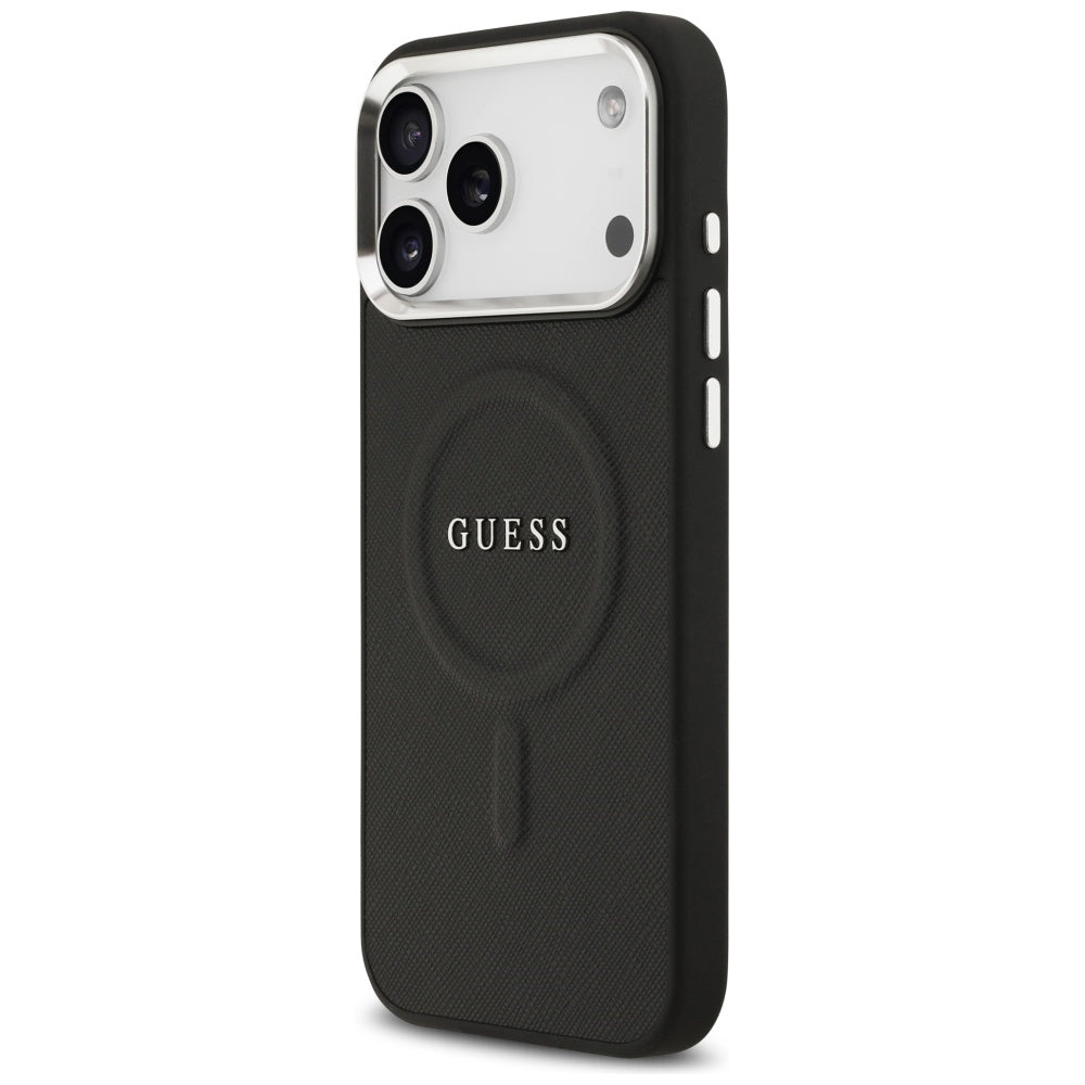 Husa pentru iPhone 17 Pro Max - Guess Hardcase Classic Logo MagSafe (GUHMP17XPSAREGSK) - Black