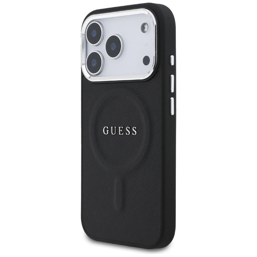 Husa pentru iPhone 17 Pro - Guess Hardcase Classic Logo MagSafe (GUHMP17LPSAREGSK) - Black