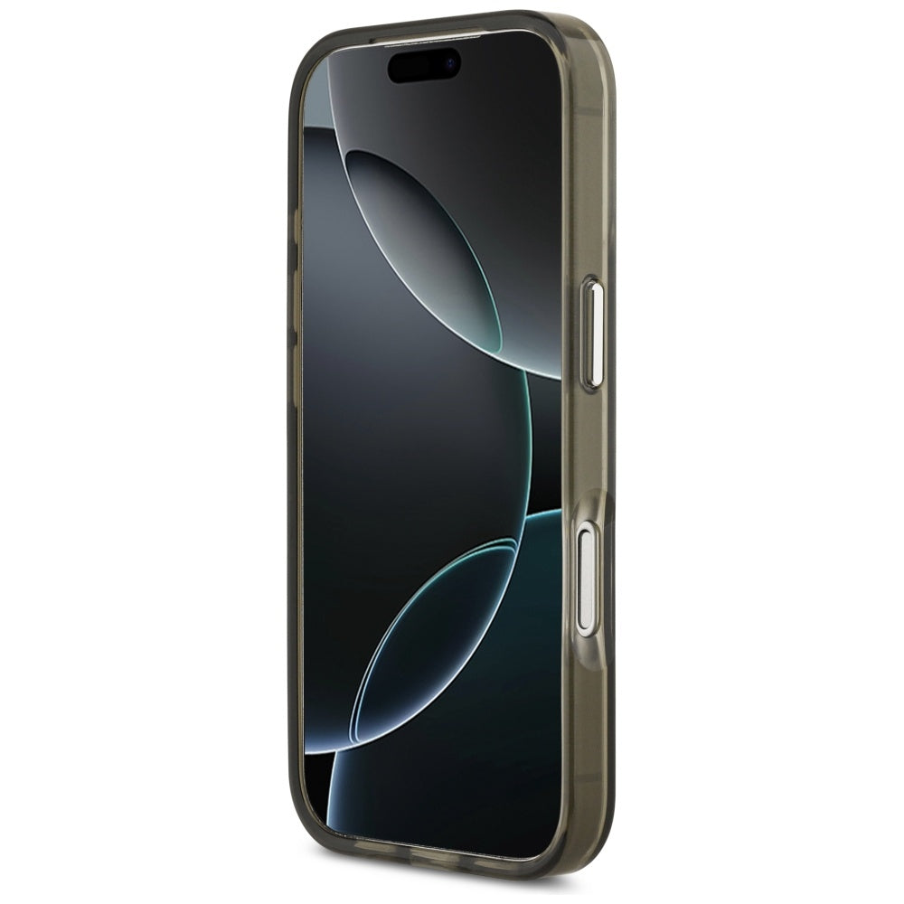 Husa pentru iPhone 17 Pro - Guess IML Gradient Triangle Logo MagSafe (GUHMP17LHGTMLCGA) - Khaki