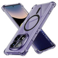 Techsuit - Shockproof Clear Silicone MagSafe - Xiaomi Redmi Note 14 Pro+ 5G - Smoke Black