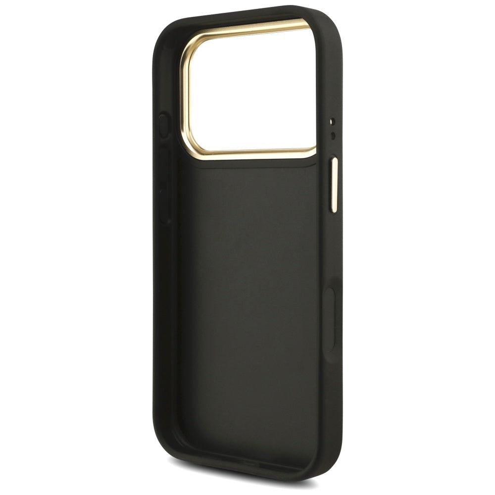 Husa pentru iPhone 17 Pro - Guess Big 4G Classic Logo with Big Strap Metal Buttons (GUHCP17LP4G4BCSK) - Black