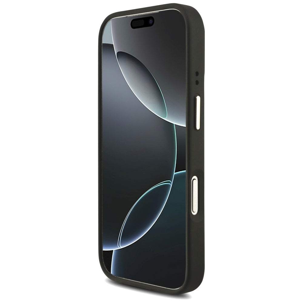 Husa pentru iPhone 17 Pro - Guess Big 4G Classic Logo with Big Strap Metal Buttons (GUHCP17LP4G4BCSK) - Black