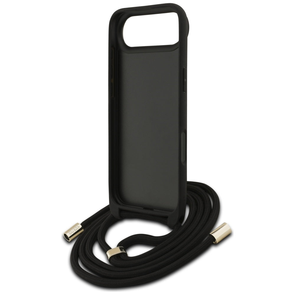 Husa pentru iPhone 17 Air - Guess Crossbody Cord 4G Big Logo (GUHCP17MP4GMGCRW) - Brown