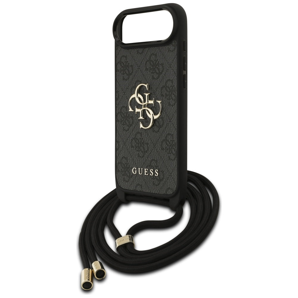 Husa pentru iPhone 17 Air - Guess Crossbody Cord 4G Big Logo (GUHCP17MP4GMGCRK) - Black