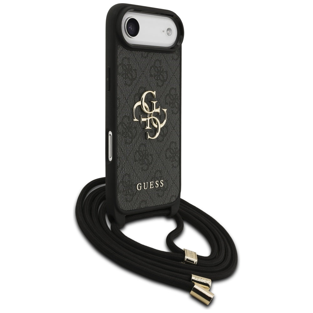 Husa pentru iPhone 17 Air - Guess Crossbody Cord 4G Big Logo (GUHCP17MP4GMGCRK) - Black