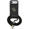 Husa pentru iPhone 17 Air - Guess Crossbody Cord 4G Big Logo (GUHCP17MP4GMGCRK) - Black
