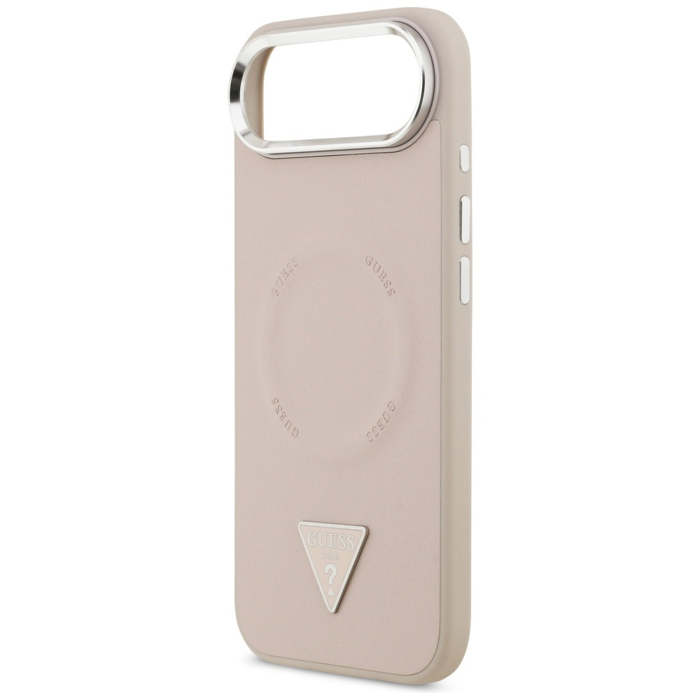 Husa pentru iPhone 17 Air - Guess Hardcase Triangle Logo MagSafe (GUHMP17MPSDTSCMP) - Pink