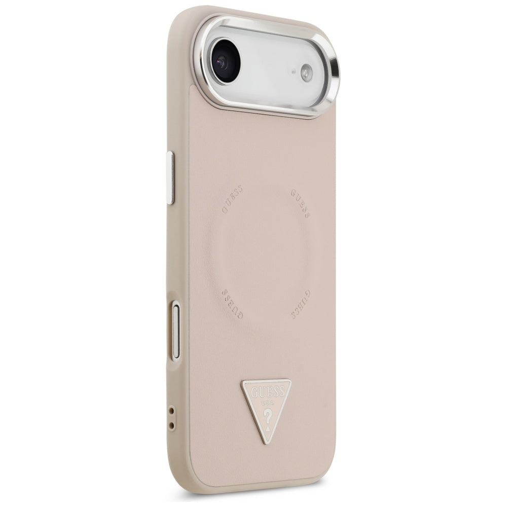 Husa pentru iPhone 17 Air - Guess Hardcase Triangle Logo MagSafe (GUHMP17MPSDTSCMP) - Pink
