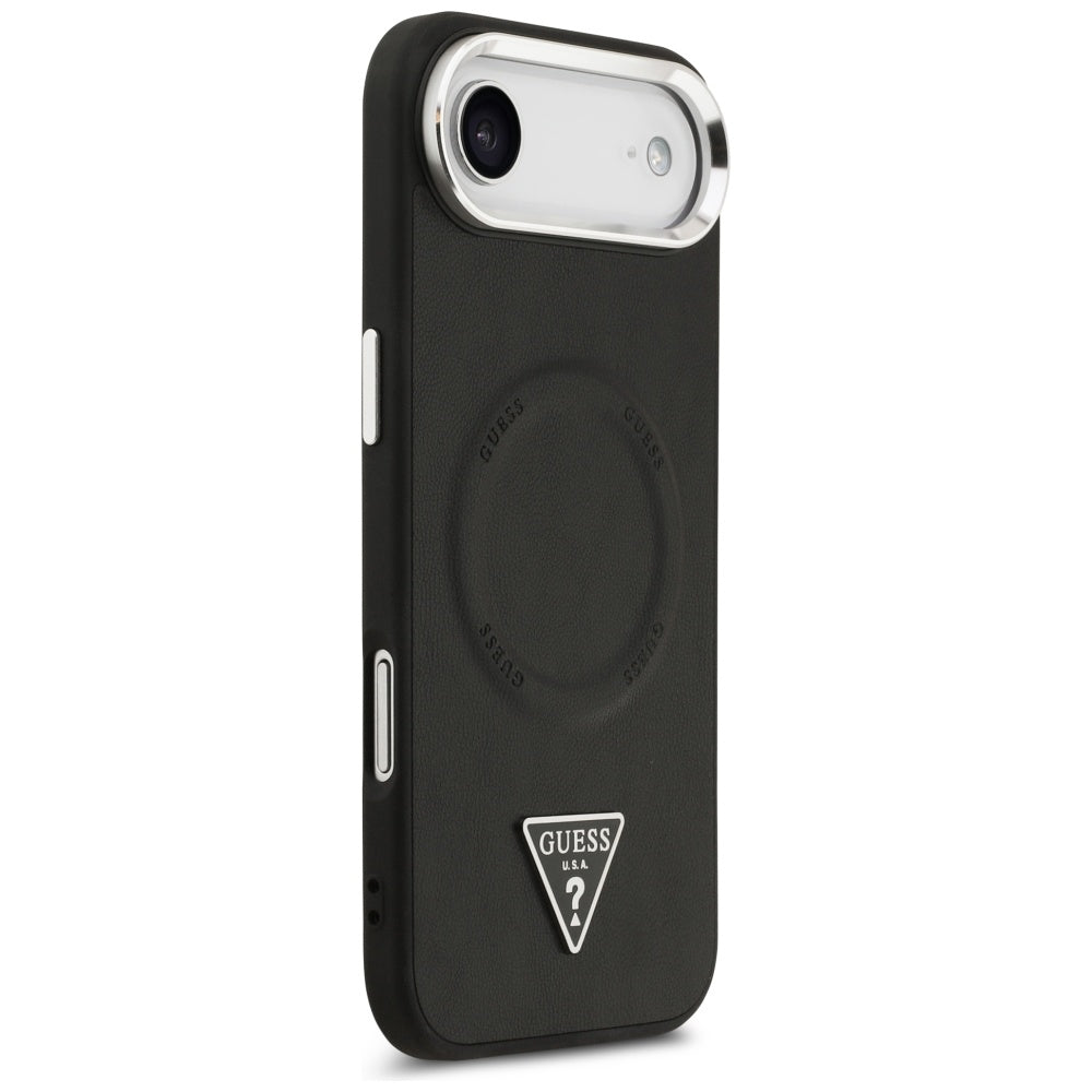 Husa pentru iPhone 17 Air - Guess Hardcase Triangle Logo MagSafe (GUHMP17MPSDTSCMK) - Black