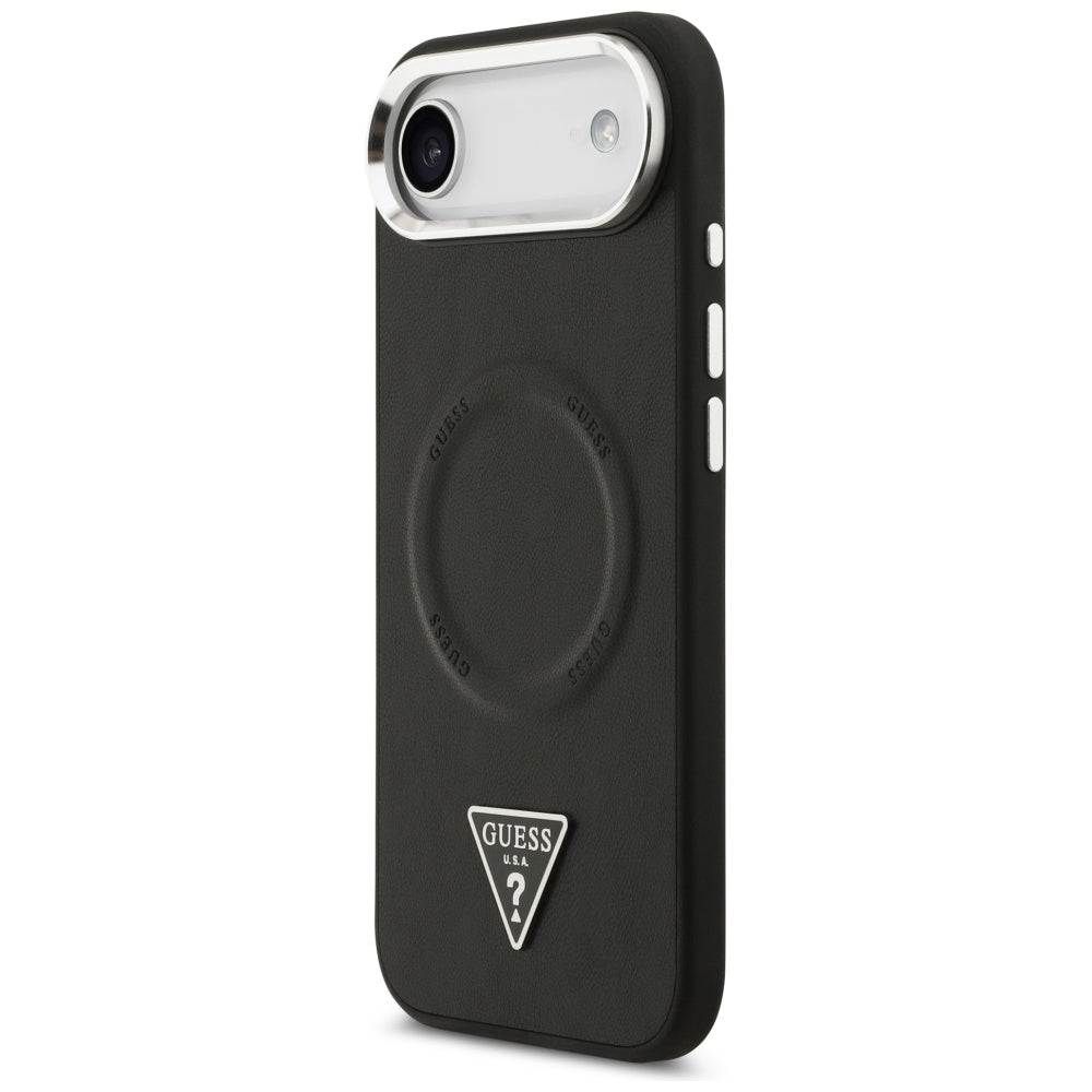 Husa pentru iPhone 17 Air - Guess Hardcase Triangle Logo MagSafe (GUHMP17MPSDTSCMK) - Black