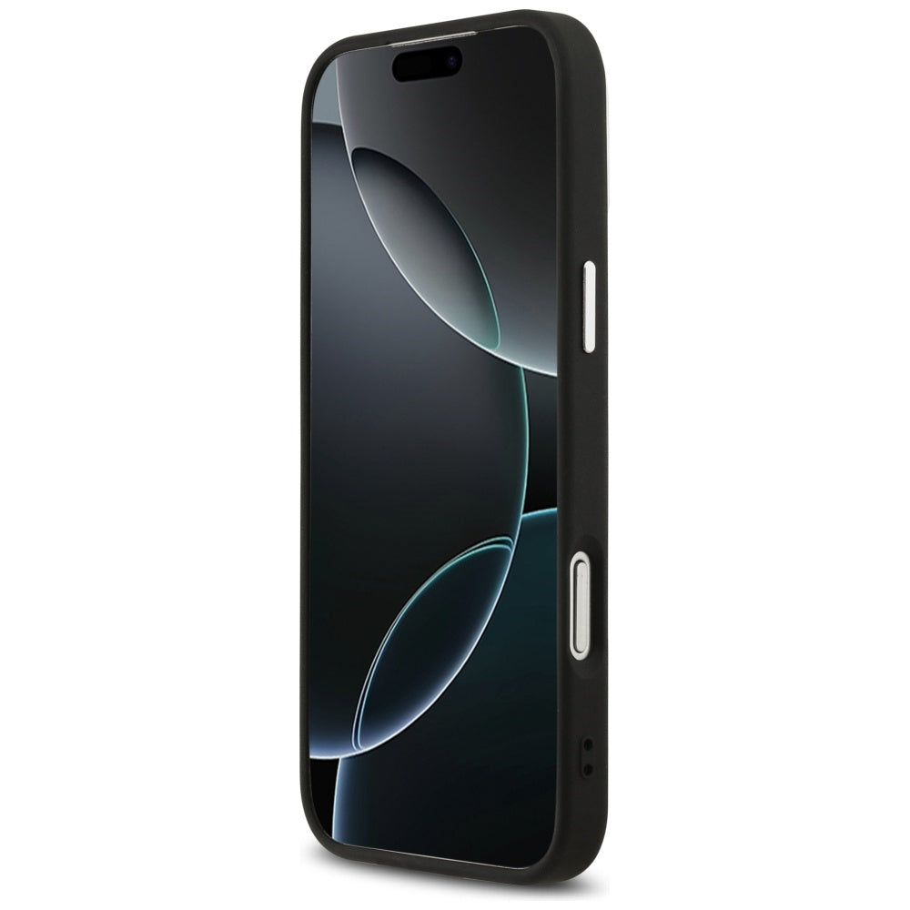 Husa pentru iPhone 17 Pro Max - Guess Hardcase Triangle Logo MagSafe (GUHMP17XPSDTSCMK) - Black