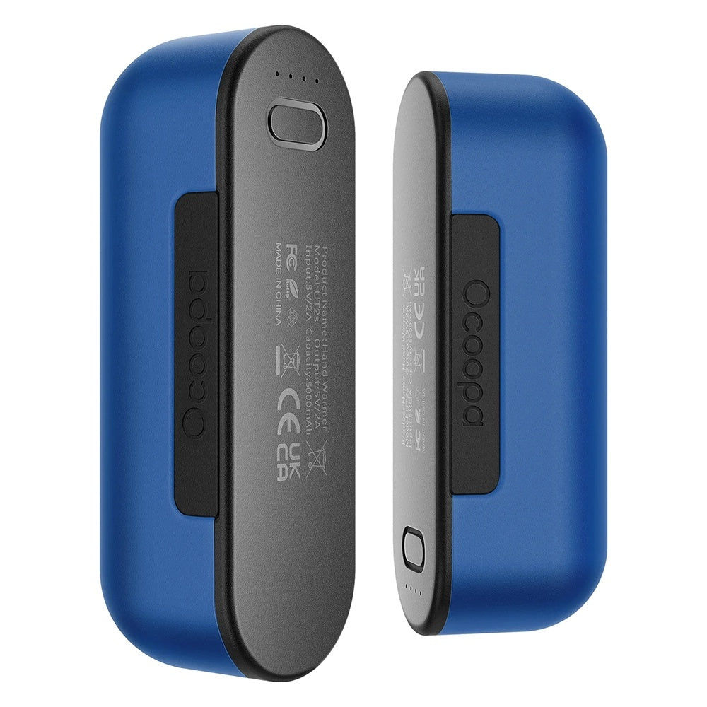 Ocoopa - Hand Warmer UT2s (UT2S-BU) - Type-C, with Power Bank, Electric, Magnetic Design, MagTwins, 2x 5000mAh - Blue