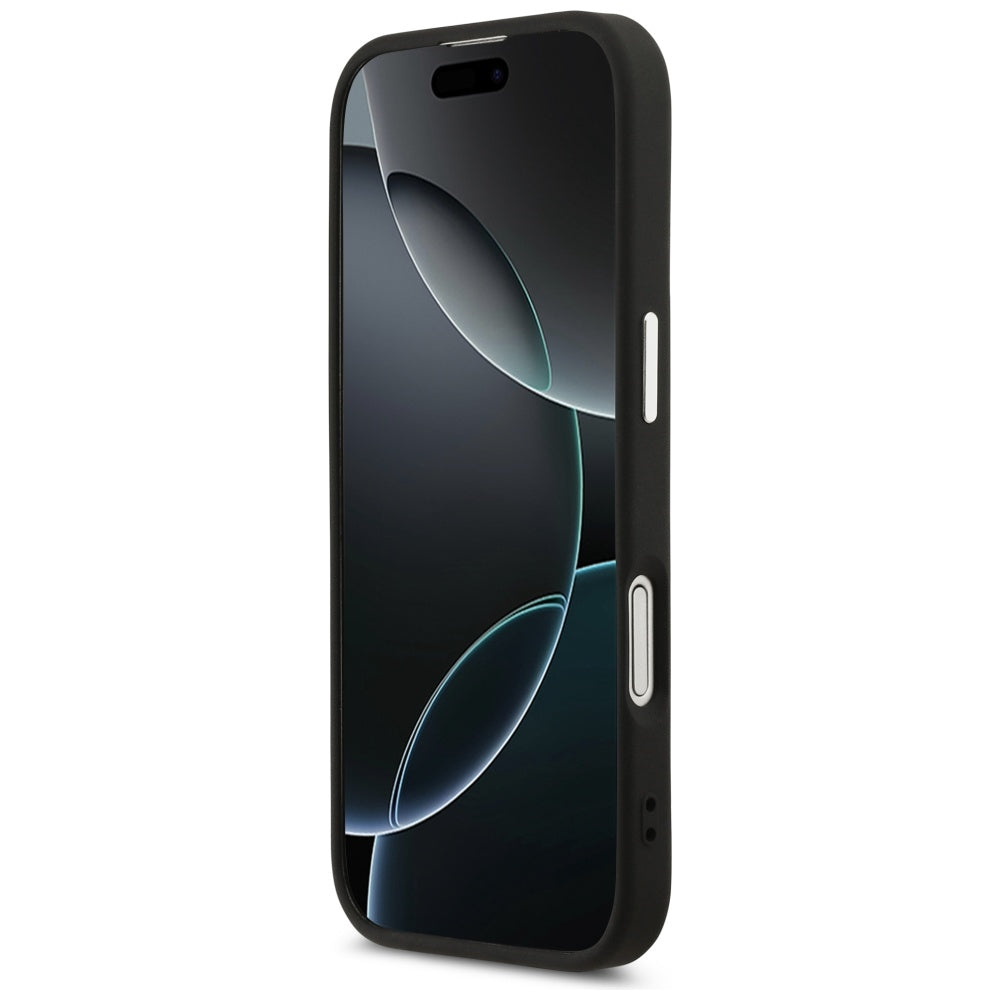 Husa pentru iPhone 17 - Guess Hardcase Triangle Logo MagSafe (GUHMP17SPSDTSCMK) - Black