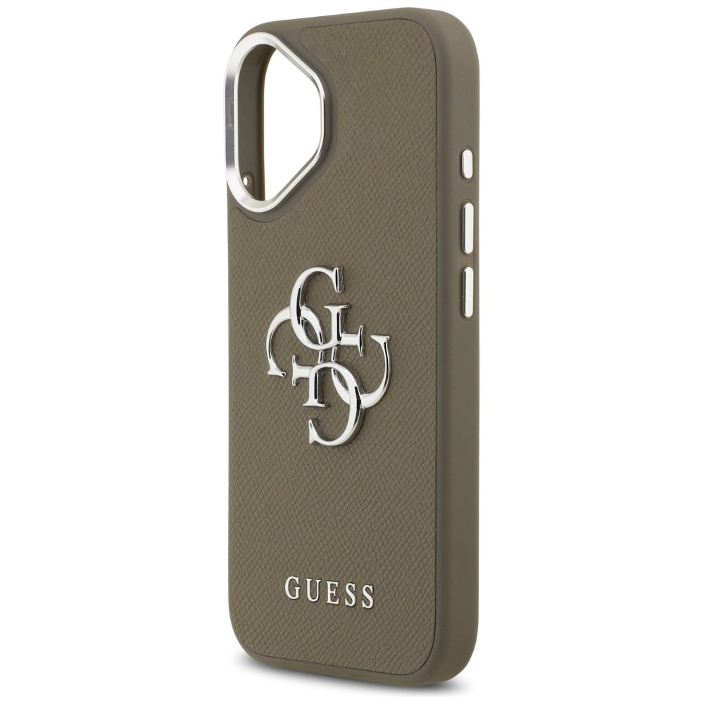 Guess - Hardcase Grained Big 4G Classic Logo (GUHCP17SPG4SMCEW) - iPhone 17 - Brown