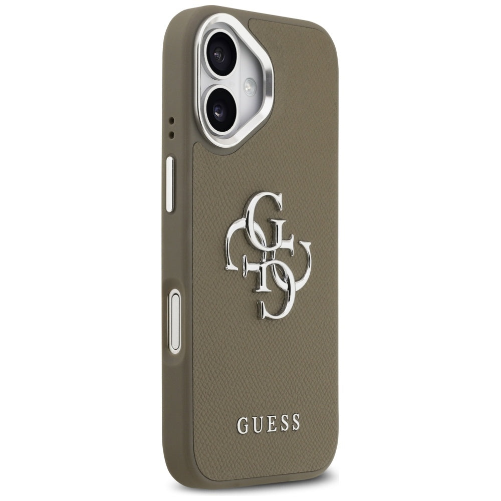 Guess - Hardcase Grained Big 4G Classic Logo (GUHCP17SPG4SMCEW) - iPhone 17 - Brown