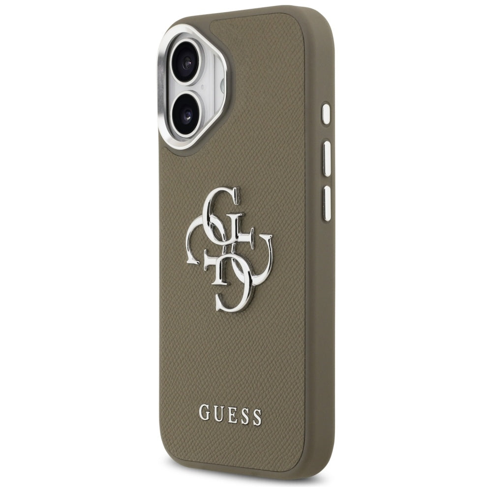 Guess - Hardcase Grained Big 4G Classic Logo (GUHCP17SPG4SMCEW) - iPhone 17 - Brown