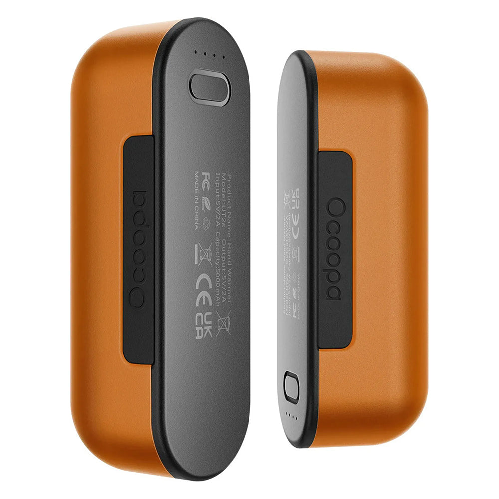 Ocoopa - Hand Warmer UT2s (UT2S-OG) - Type-C, with Power Bank, Electric, Magnetic Design, MagTwins, 2x 5000mAh - Orange