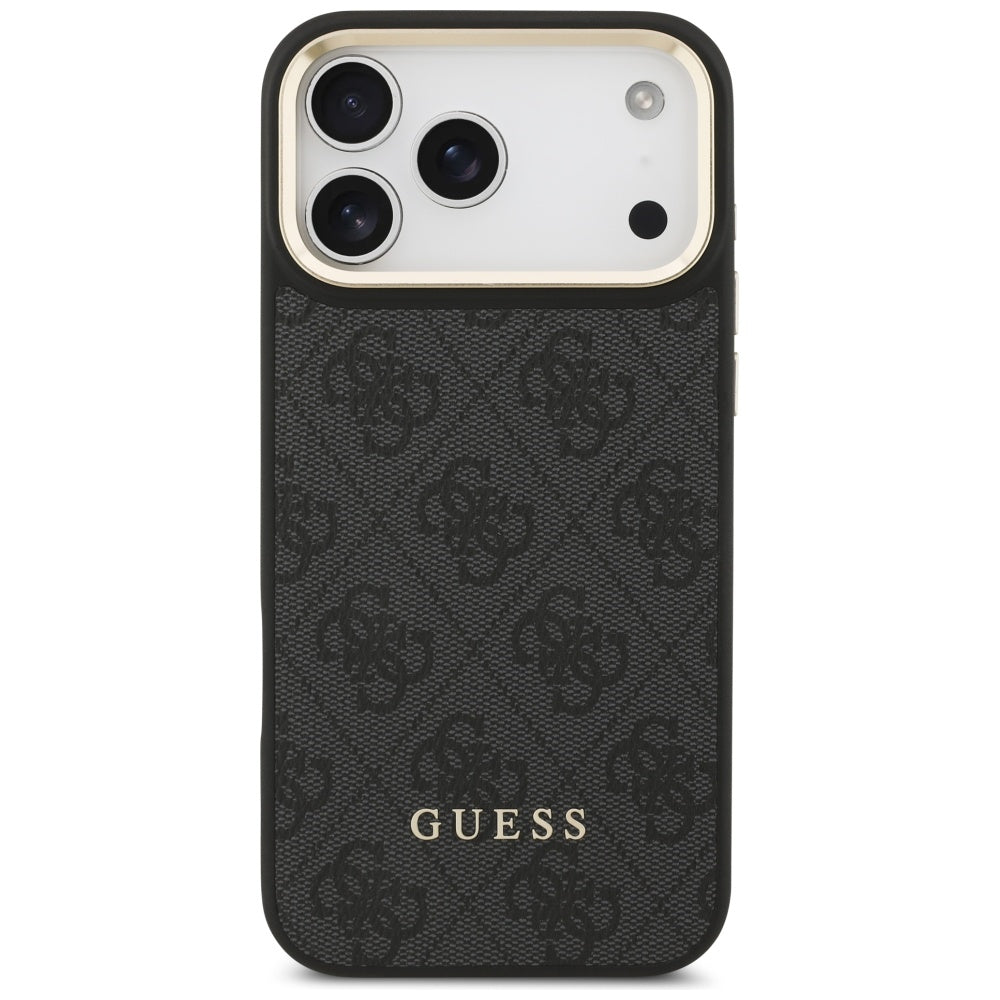 Husa de protectie Guess Cardslot 4G MagSafe compatibil cu iPhone 17 Pro Max, Negru