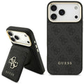 Husa de protectie Guess Cardslot 4G MagSafe compatibil cu iPhone 17 Pro Max, Negru