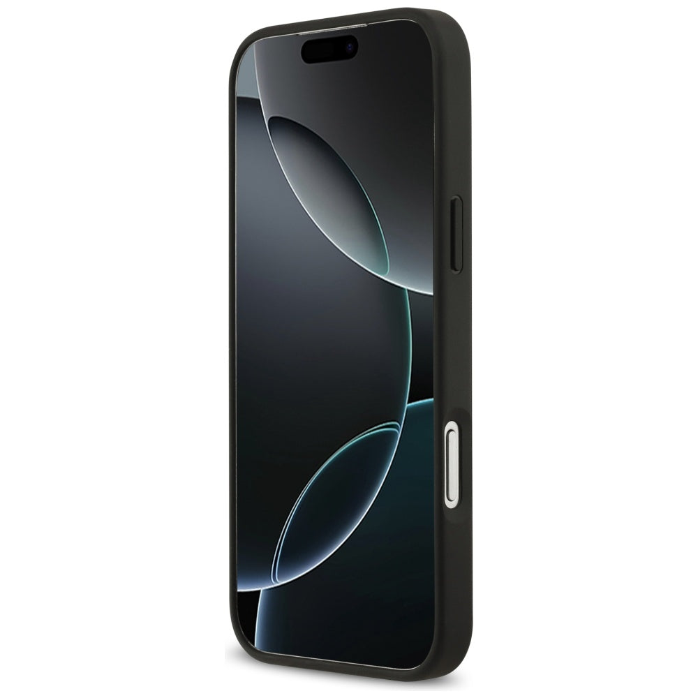 Husa pentru iPhone 17 Pro Max - Guess Hardcase 4G Double Card Triangle (GUHCP17XP4TPK) - Black