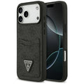 Husa pentru iPhone 17 Pro Max - Guess Hardcase 4G Double Card Triangle (GUHCP17XP4TPK) - Black