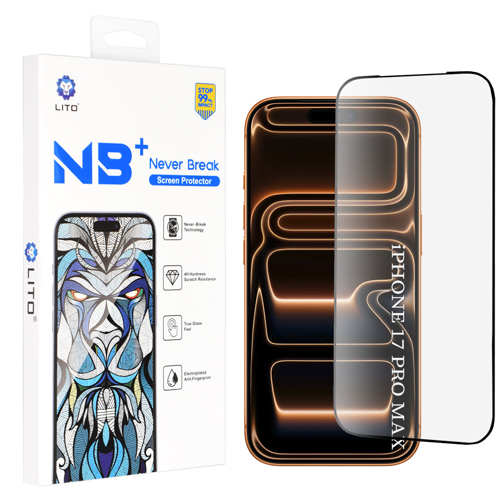Lito - NB Screen Protector - iPhone 17 Pro Max - Black