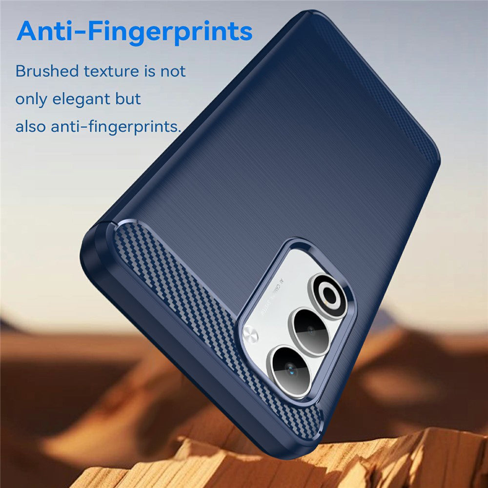 TechSuit Husa de protectie Techsuit Carbon Silicone compatibil cu Oppo A5 4G / A5 5G, Albastru – imagine 5
