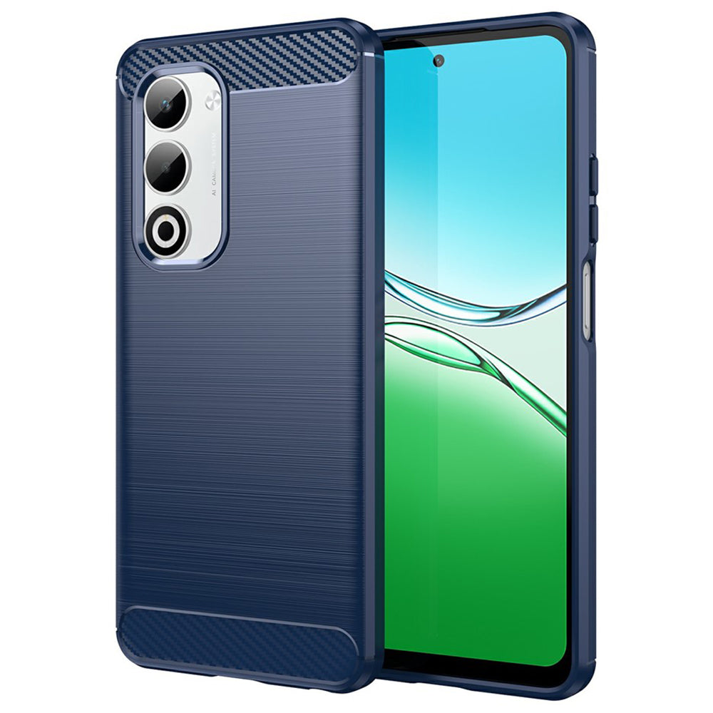 TechSuit Husa de protectie Techsuit Carbon Silicone compatibil cu Oppo A5 4G / A5 5G, Albastru