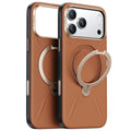 Torras Husa de protectie Torras QPRO Leather Series compatibil cu iPhone 17 Pro, Maro