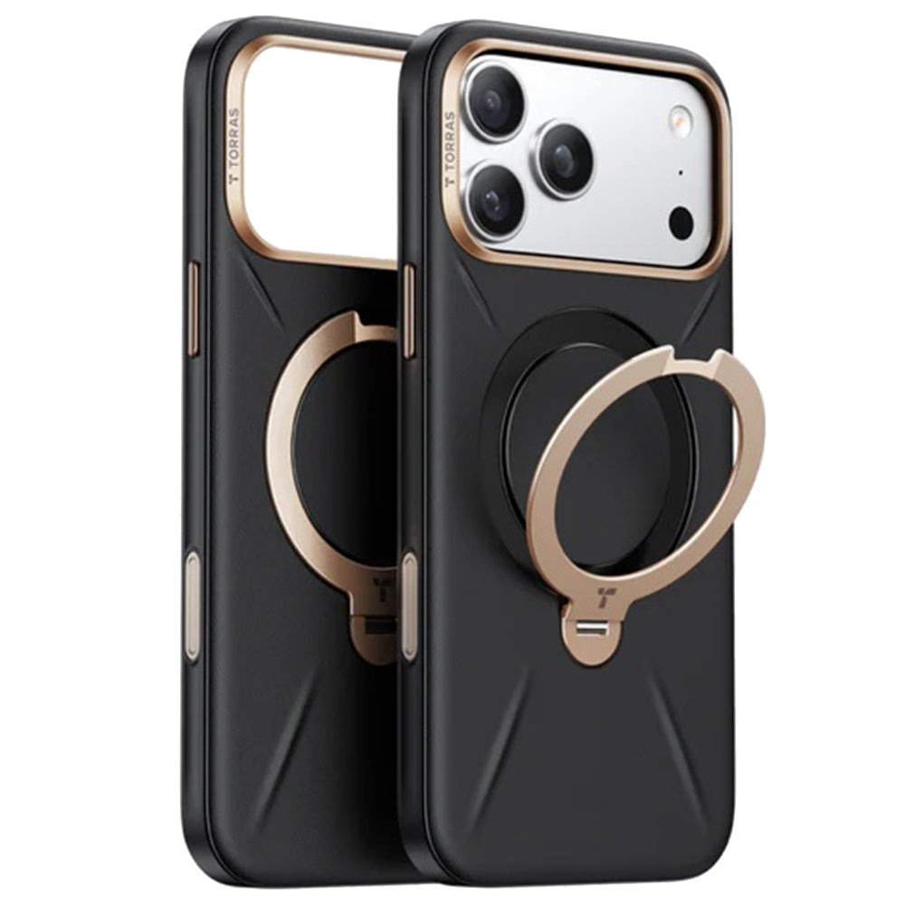 Torras - QPRO Leather Series - iPhone 17 Pro Max - Black