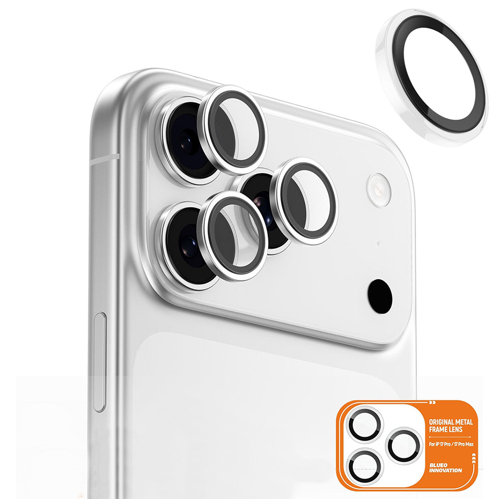 Blueo Folie de protectie Blueo Original Metal Frame Lens Glass compatibil cu iPhone 17 Pro / iPhone 17 Pro Max, Transpar