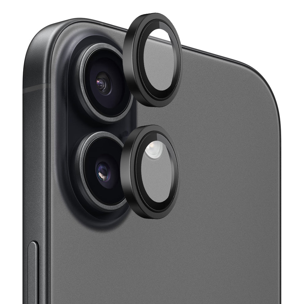 Blueo Folie de protectie Blueo Original Metal Frame Lens Glass compatibil cu iPhone 17, Negru