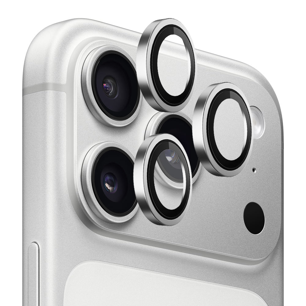Blueo Folie de protectie Blueo Original Metal Frame Lens Glass compatibil cu iPhone 17 Pro / iPhone 17 Pro Max, Argintiu