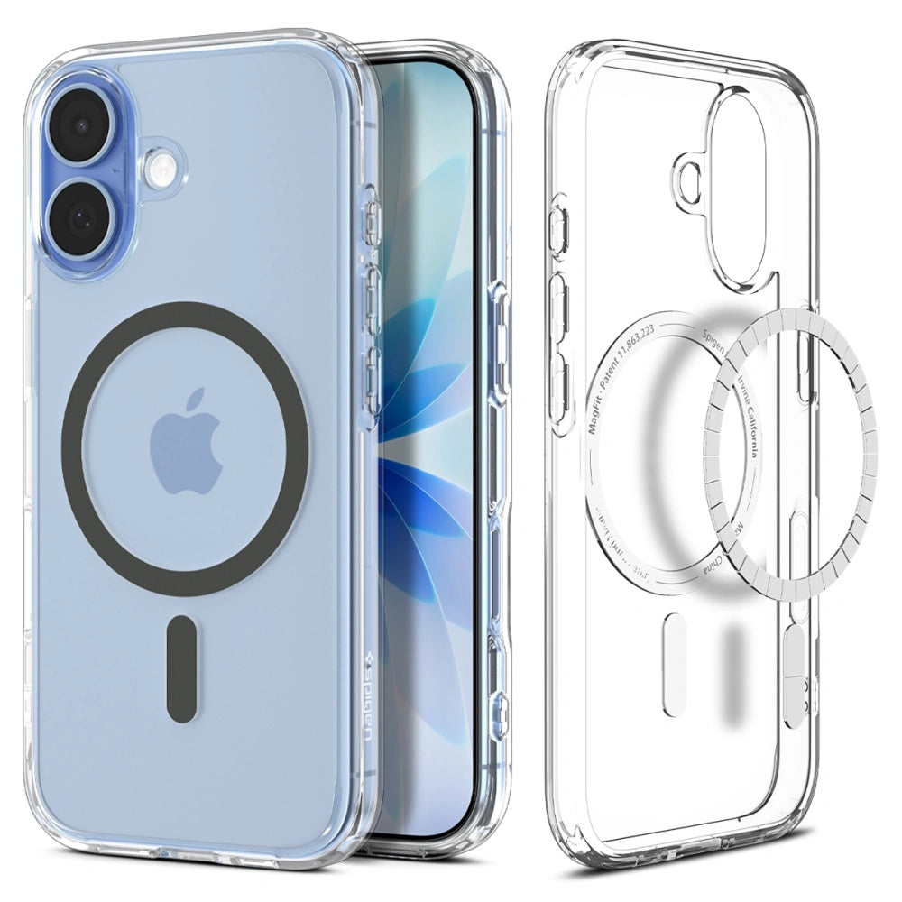 Spigen Husa de protectie Spigen Ultra Hybrid MagSafe (ACS10381) compatibil cu iPhone 17, Transparent /Graphite
