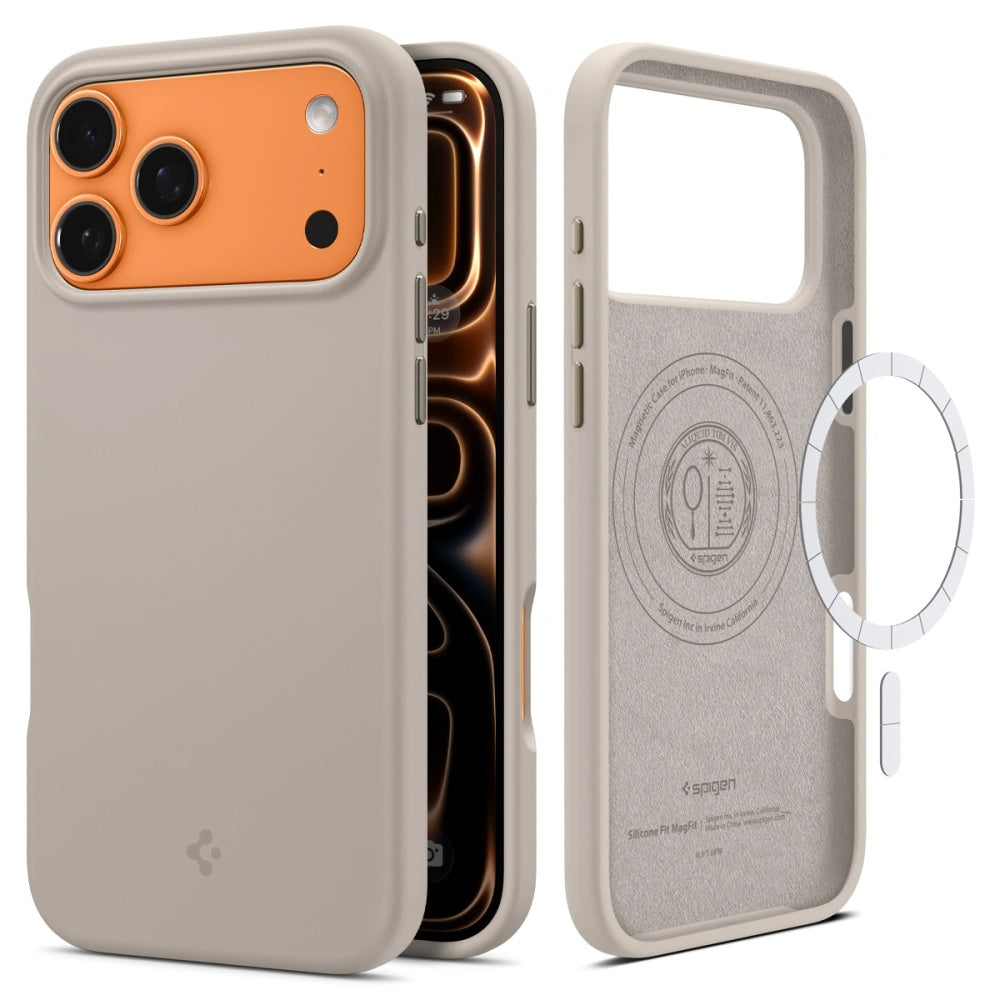 Spigen - Silicone Fit MagSafe (ACS10272) - iPhone 17 Pro Max - Stone